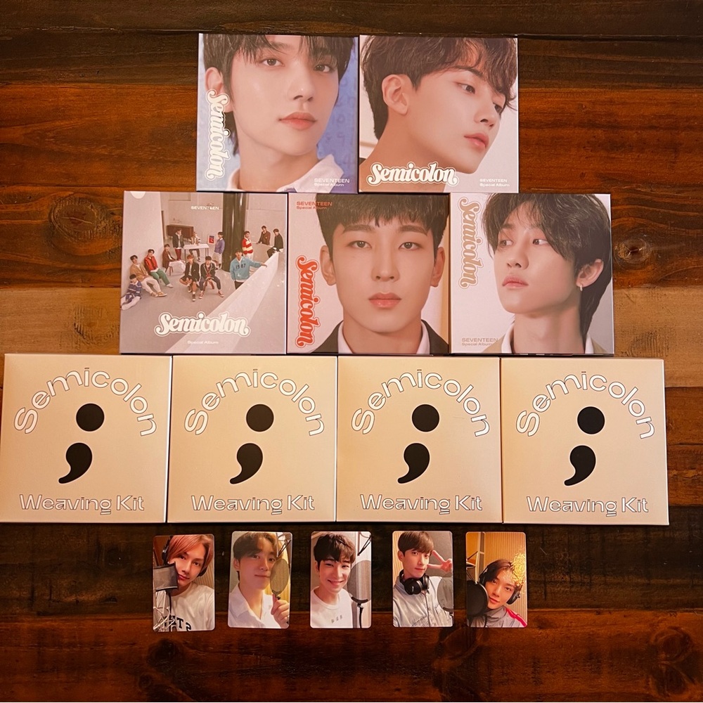 Seventeen kpop semicolon album bundle weaving kit Joshua jeonghan the8 wonwoo